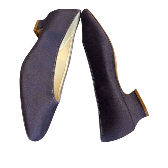 Vintage Satin‎ Elegant Purple Bridesmaid Prom Women's Kitten Heels Size 9 - Picture 3 of 9